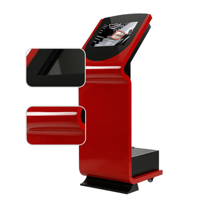 Red 19In Post Office Kiosk 360 Nits Interactive Information Kiosk